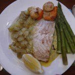 halibut with scallops