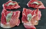 Saltimbocca prepared - Veal Escalope with ham and sage