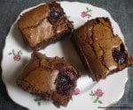 chocolate cherry brandy brownies