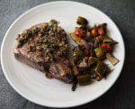 rose veal sirloin steak