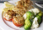 Lemon and parsley crumbed haddock