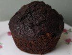chocolate banana rum muffin