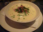 white onion soup with bacon - the rookery