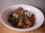 stirfry chicken with coriander flowers and shirataki noodles