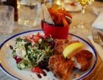 The Tommyfield - Chicken Escalope with Sweet Potato Fries