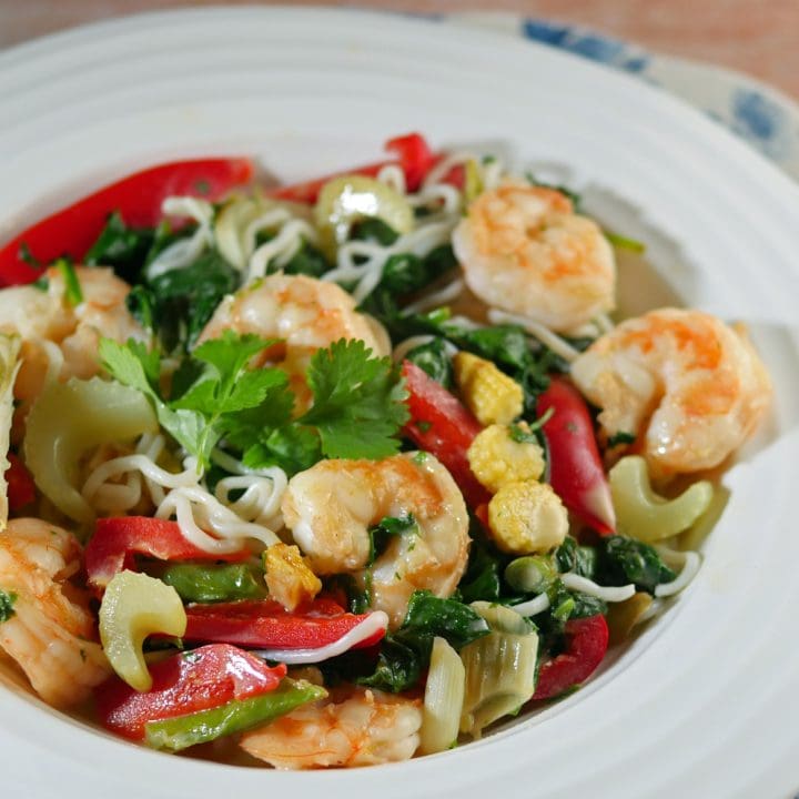 Prawn and Zero Noodle Coconut Chilli Bowl