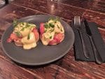 Beetroot salmon muffin