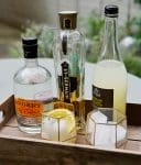 St Germain and Orangery Gin Cocktail ingredients