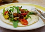 Spicy Pork Tostadas