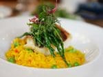 Cod with Saffron Risotto - Bernardis Marylebone