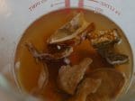 Dried Porchini Mushrooms soaking