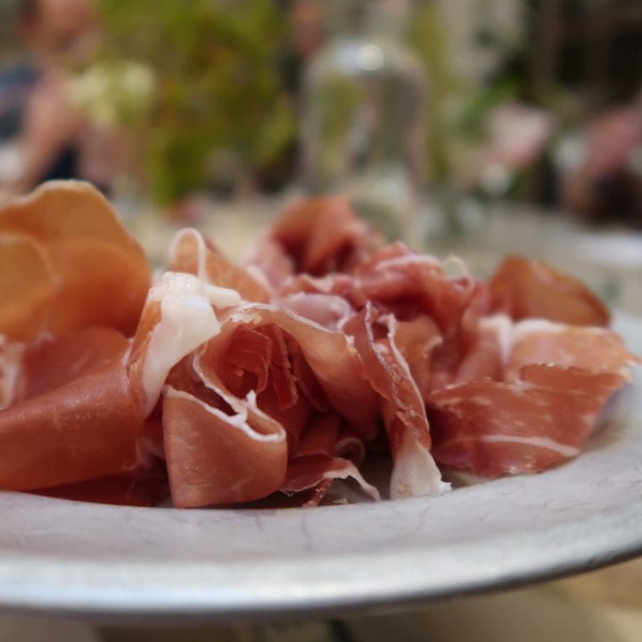 Parma Ham at Petersham Nurseries