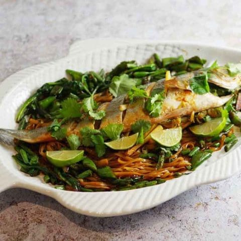 Oven Steamed Asian Seabass