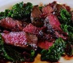 Venison loin medallions sliced