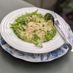 Pea and Pawn Risotto