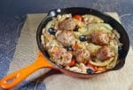 Pork meat balls with lemon and fennel
