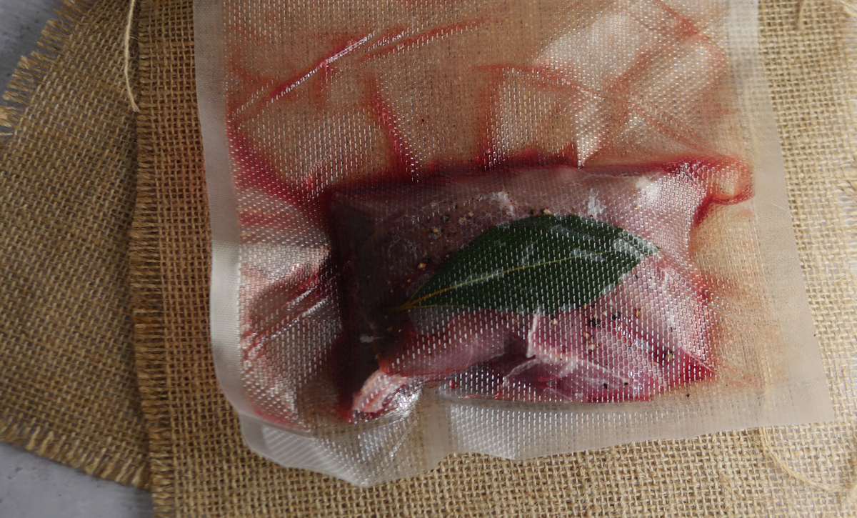 Sous Vide Wild Boar haunch steaks