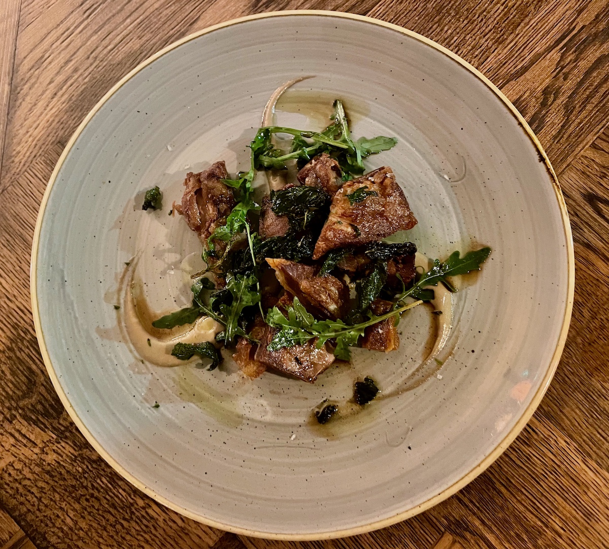 Lamb belly fritter Bald Faced Stag