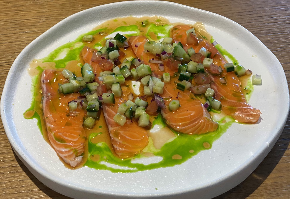 Salmon ceviche
