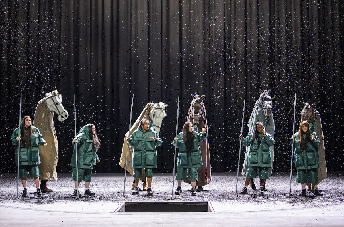 ENO, The Valkyrie, 2021, Katie Stevenson, Claire Barnett Jones, Idunnu Munch, Kamilla Dunstan, Nadine Benjamin, Mari Wyn Williams © Tristram Kenton (90)
