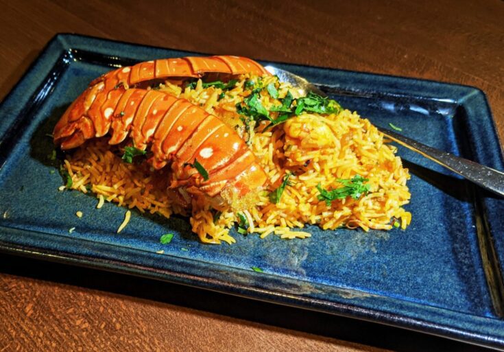 Lobster Pilau at Pure Indian