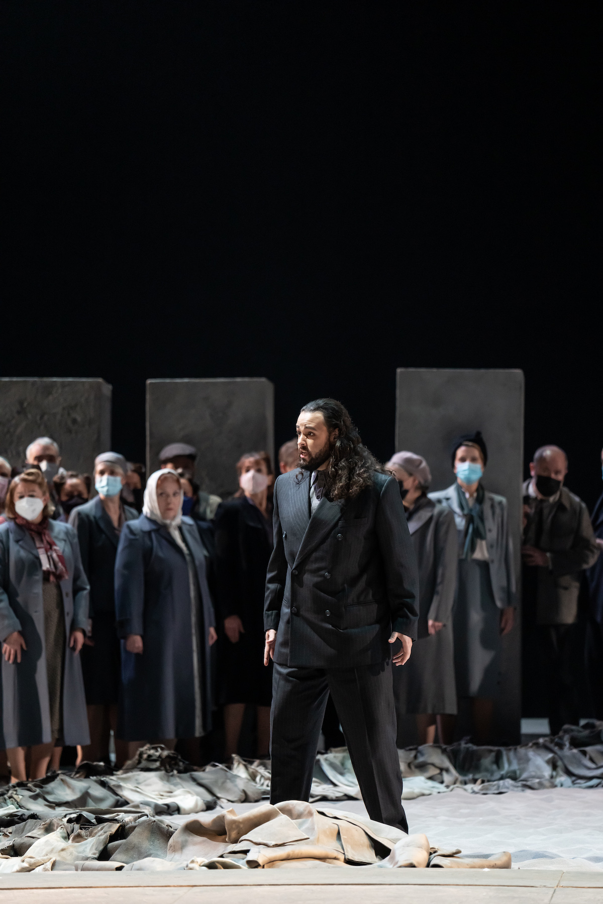 NABUCCO_ Dress Rehearsal, ROH Covent Garden, 17th December 2021,Conducted by Daniel Oren,Cast, Nabucco; Amartuvshin Enkhbat, Abigaille; Liudmyla Monastyrska, Zaccaria; Alexander Vinogradov, Fenena; Vasilisa Berzhanskaya, Ismaele;