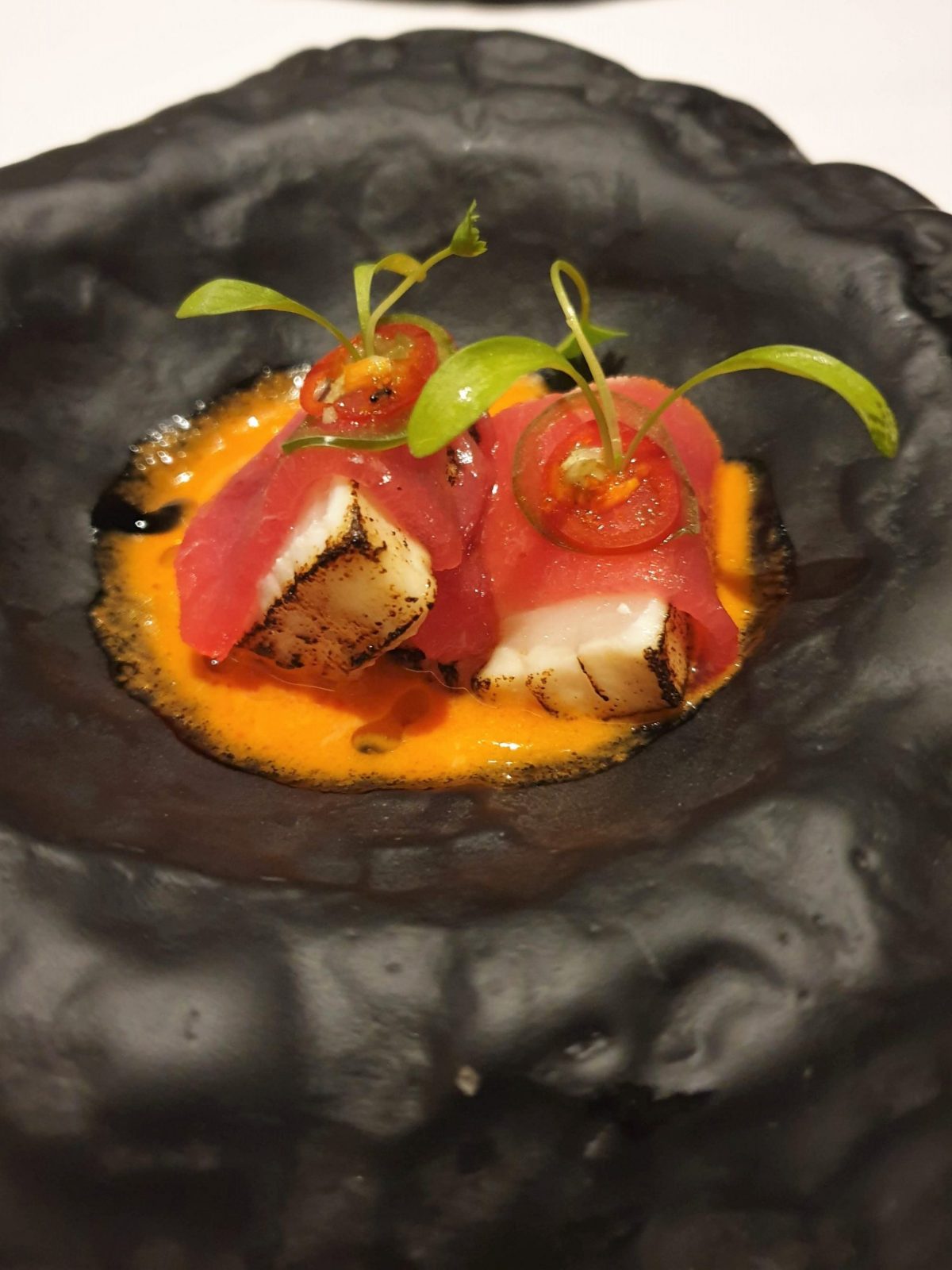 Rai new style butterfish sashimi