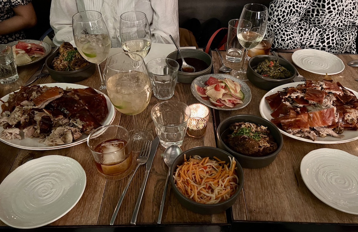 Sarap Lechon Spread and Don Papa Champagne Cocktails