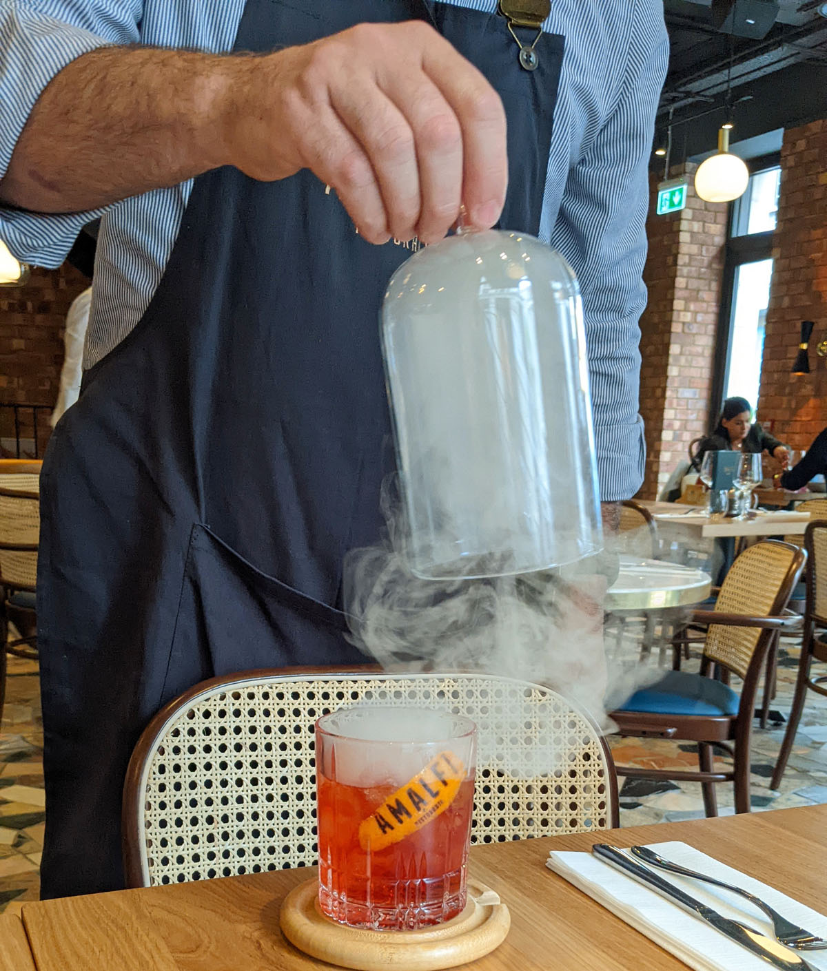 Amalfi smoked Negroni