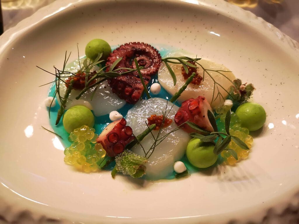 Balblair Pied a Terre seafood