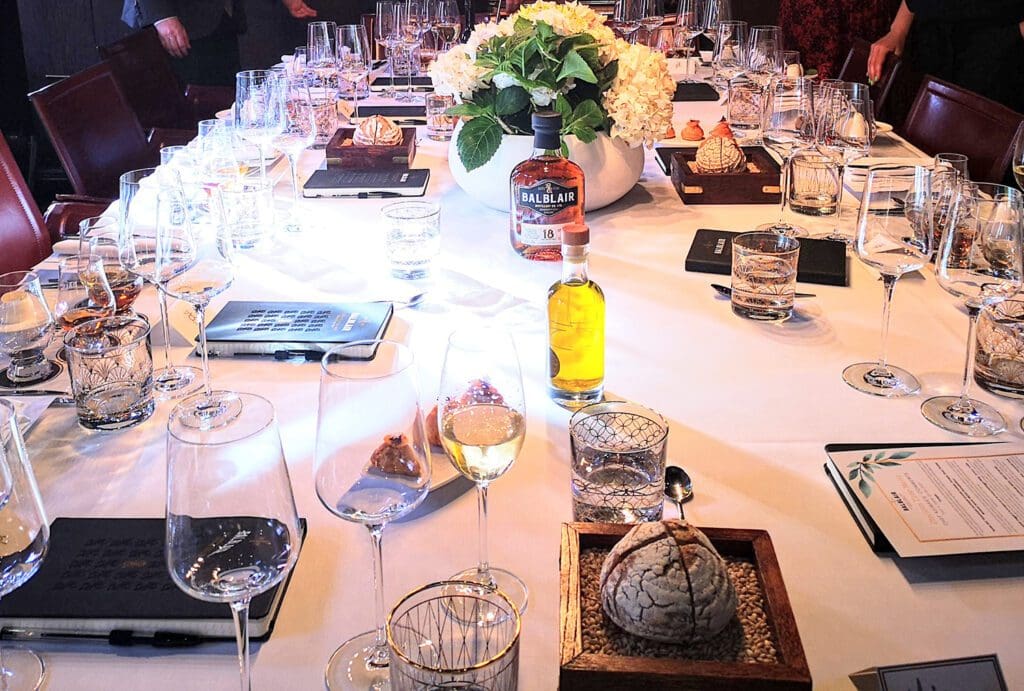Balblair Pied a Terre table