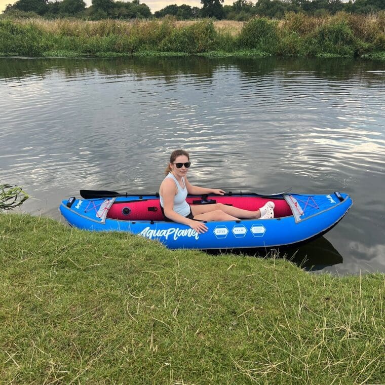 Sitting in the Aquaplanet kayak