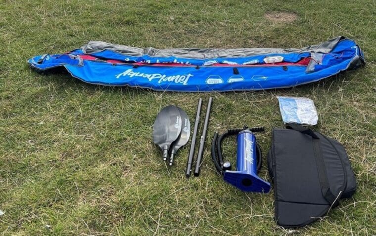 Aquaplanet inflatable 1 person kayak components