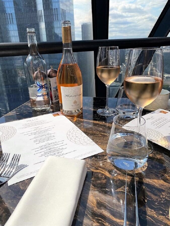Whispering Angel and the view from The Gherkin
