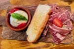 Burrata and parma ham pasta remoli