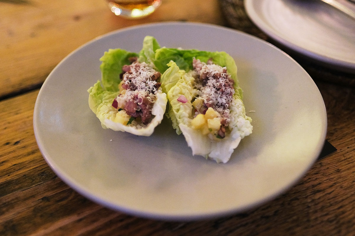 Duck Ceviche to pair with Ron Abuelo