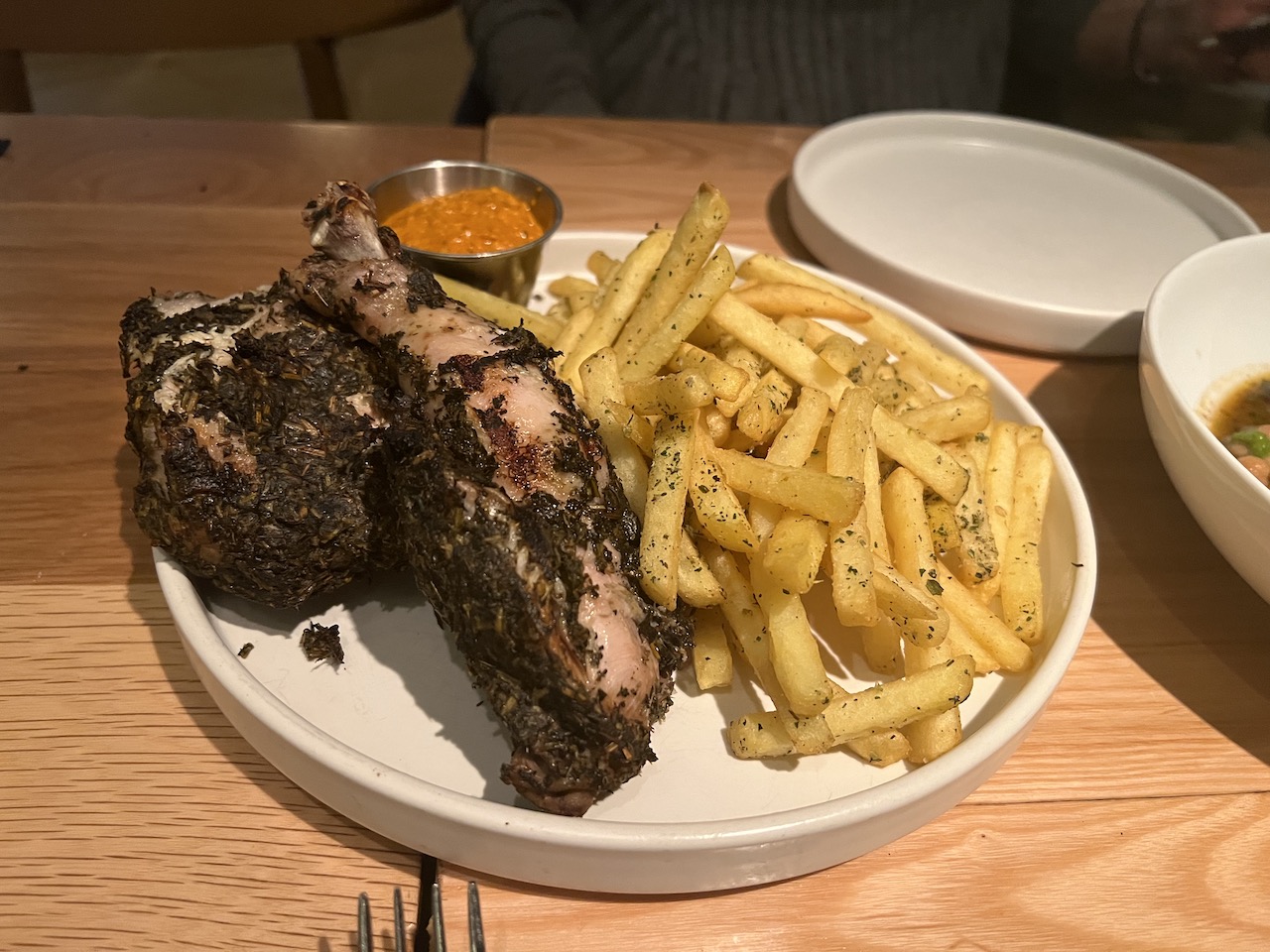 Herb encrusted chicken