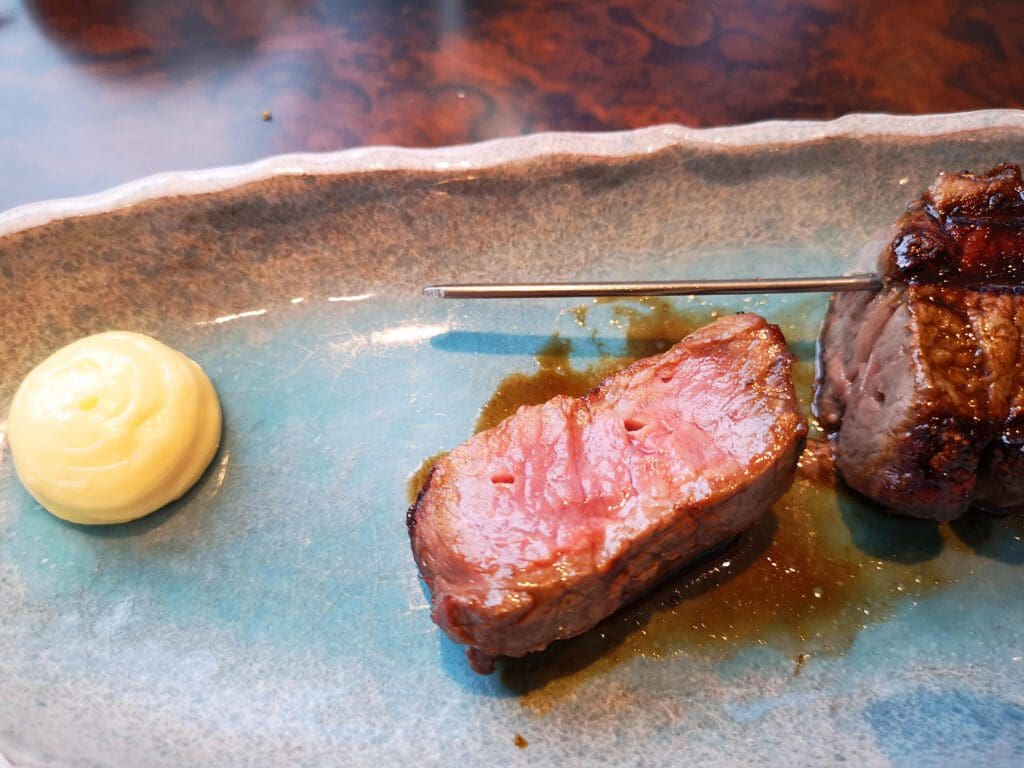 M Canary Wharf ethical beef yakitori