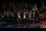 TANNHÄUSER by Wagner; Royal Opera House; Covent Garden; London, UK; 26 January 2023 •TANNHÄUSER - Stefan Vinke; •ELISABETH - Lise Davidsen; •WOLFRAM VON ESCHINBACH - Gerald Finley; •VENUS - Ekaterina Gubanova; •HERMANN - Mika Kares; •BITEROLF - Michael Kraus; •WALTHER VON DER VOGELWEIDE - Egor Zhuravskii; •HEINRICH DER SCHREIBER - Michael Gibson; •REINMAR VON ZWETER - Jeremy White; •A YOUNG SHEPHERD - Sarah Dufresne; CONDUCTOR - Sebastian Weigle; DIRECTOR - Tim Albery; SET DESIGNER - Michael Levine; COSTUME DESIGNER - Jon Morrell; LIGHTING DESIGNER - David Finn; CHOREOGRAPHY, VENUSBERG SCENE - Jasmin Vardimon; MOVEMENT DIRECTOR - Maxine Braham; © 2023 ROH Photographed by CLIVE BARDA