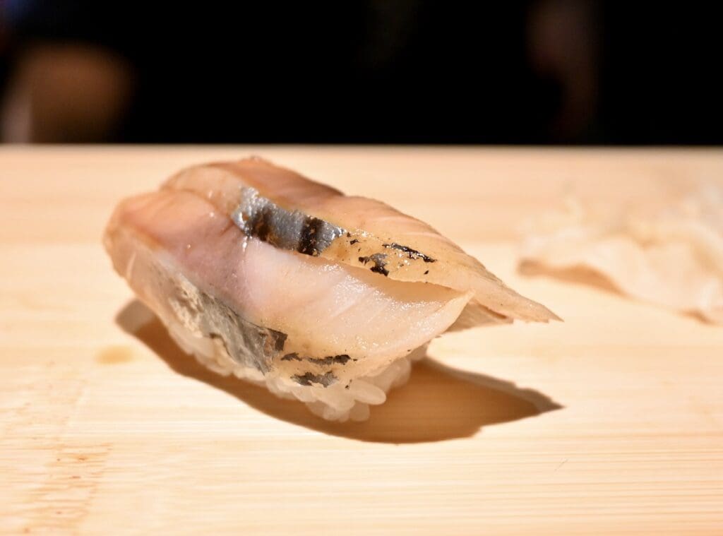 Sushi on Jones mackerel