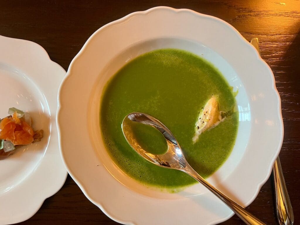 Midland Grand Dining Room watercress soup