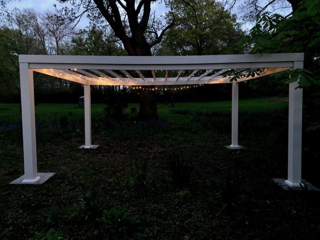 Pergola with lights