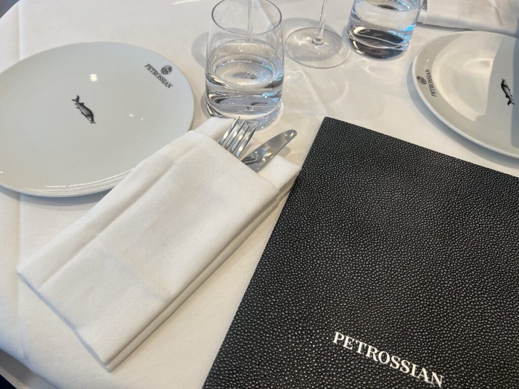Petrossian place setting