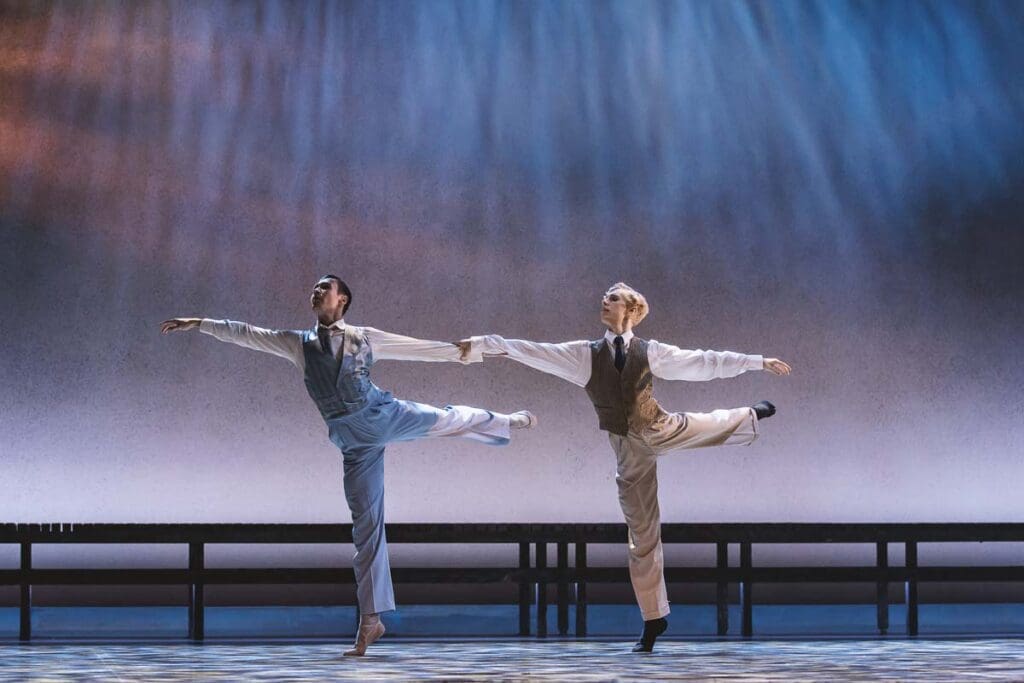 Sean Bates and Joseph Taylor in The Great Gatsby. Photo Emily Nuttall8