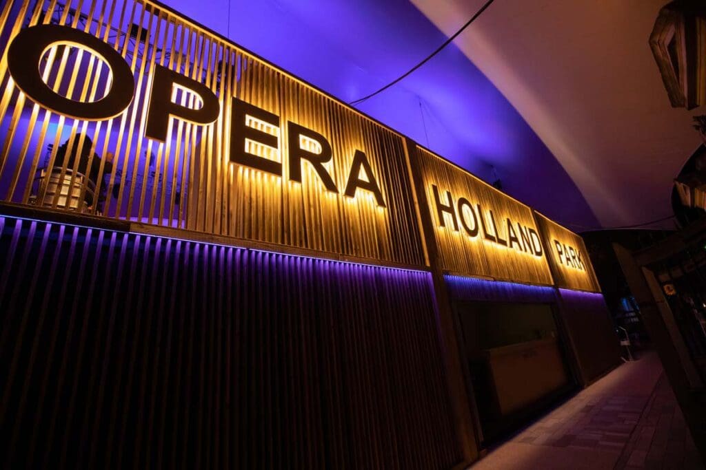 Image of the front of Opera Holland Park