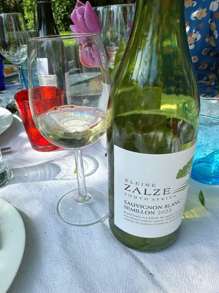 Kleine Zalze Sauvignon Blanc Semillon with BBQ