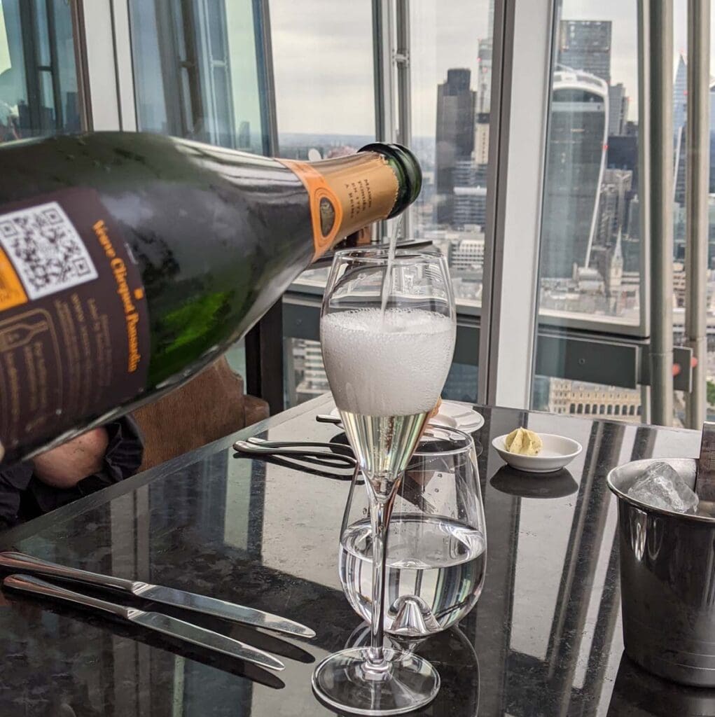 Champagne at The Shard