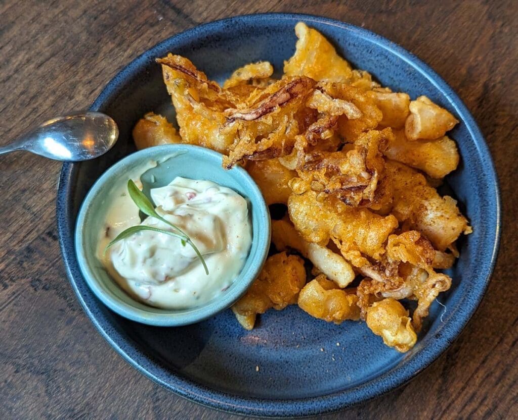 Kurkori Calamari and Shrimp - Kachori