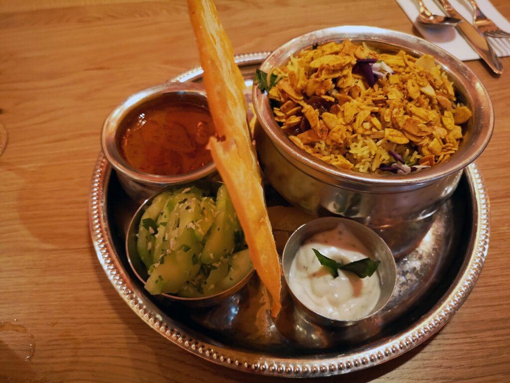 Mallow biryani