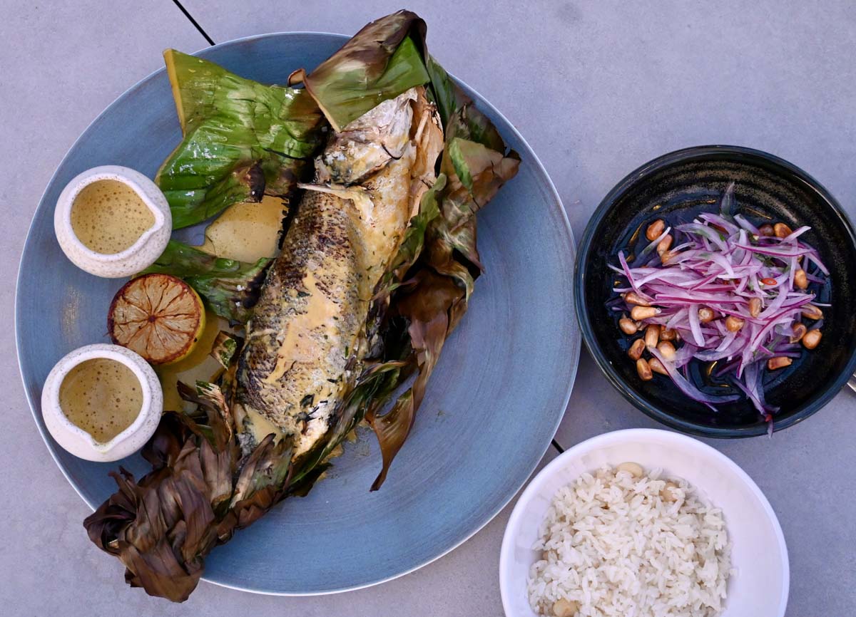 Whole Fish Patarashca Llama Inn